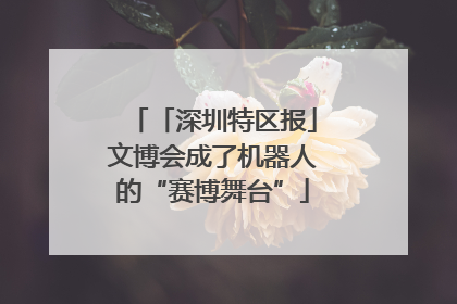 「深圳特区报」文博会成了机器人的“赛博舞台”