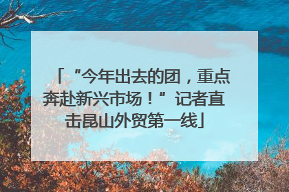 “今年出去的团，重点奔赴新兴市场！”记者直击昆山外贸第一线