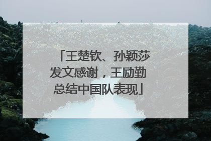 王楚钦、孙颖莎发文感谢，王励勤总结中国队表现