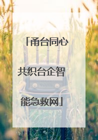 甬台同心共织台企智能急救网