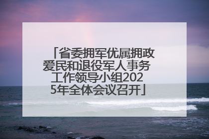 省委拥军优属拥政爱民和退役军人事务工作领导小组2025年全体会议召开