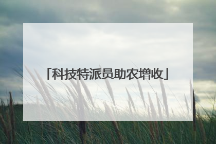 科技特派员助农增收