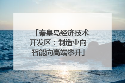 秦皇岛经济技术开发区：制造业向智能向高端攀升