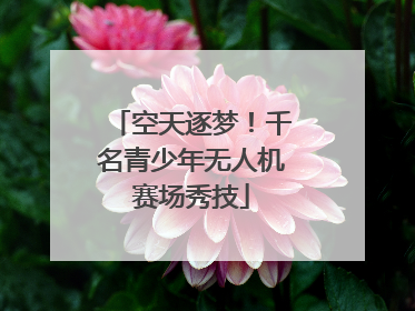 空天逐梦！千名青少年无人机赛场秀技