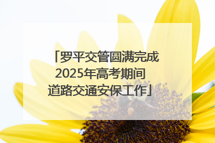 罗平交管圆满完成2025年高考期间道路交通安保工作