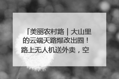 美丽农村路｜大山里的云端天路爆改出圈！路上无人机送外卖，空心村变网红村