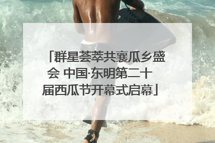 群星荟萃共襄瓜乡盛会 中国·东明第二十届西瓜节开幕式启幕