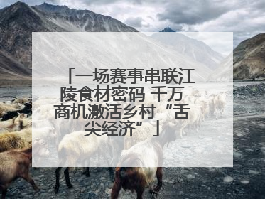 一场赛事串联江陵食材密码 千万商机激活乡村“舌尖经济”
