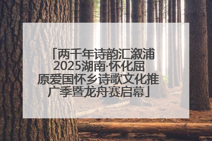 两千年诗韵汇溆浦 2025湖南·怀化屈原爱国怀乡诗歌文化推广季暨龙舟赛启幕