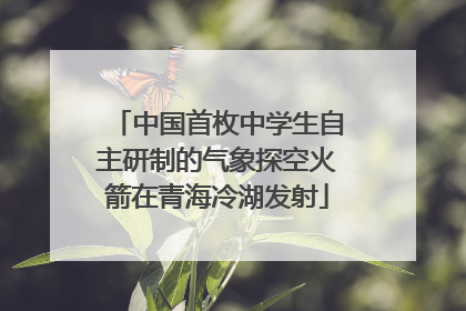 中国首枚中学生自主研制的气象探空火箭在青海冷湖发射