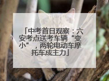 中考首日观察：六安考点送考车辆“变小”，两轮电动车摩托车成主力