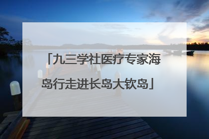 九三学社医疗专家海岛行走进长岛大钦岛