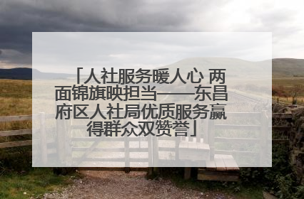 人社服务暖人心 两面锦旗映担当——东昌府区人社局优质服务赢得群众双赞誉