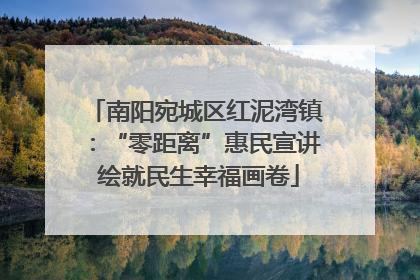 南阳宛城区红泥湾镇：“零距离”惠民宣讲 绘就民生幸福画卷