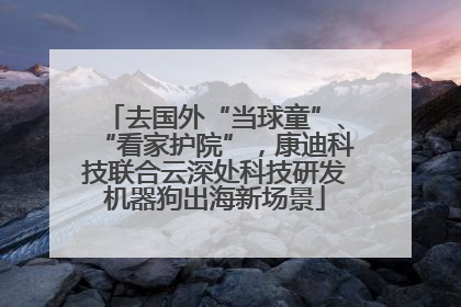 去国外“当球童”、“看家护院”，康迪科技联合云深处科技研发机器狗出海新场景