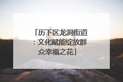 历下区龙洞街道：文化赋能绽放群众幸福之花