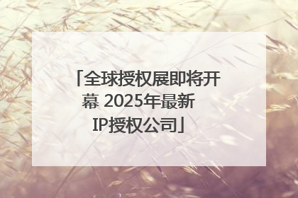 全球授权展即将开幕 2025年最新IP授权公司