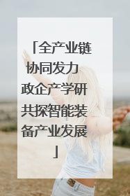 全产业链协同发力 政企产学研共探智能装备产业发展