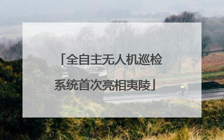 全自主无人机巡检系统首次亮相夷陵