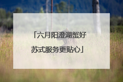 六月阳澄湖蟹好 苏式服务更贴心