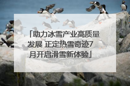 助力冰雪产业高质量发展 正定热雪奇迹7月开启滑雪新体验
