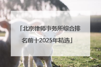 北京律师事务所综合排名前十2025年精选