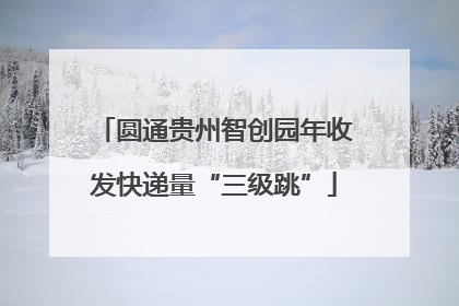 圆通贵州智创园年收发快递量“三级跳”