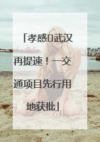 孝感⇋武汉再提速！一交通项目先行用地获批