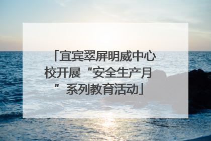 宜宾翠屏明威中心校开展“安全生产月”系列教育活动