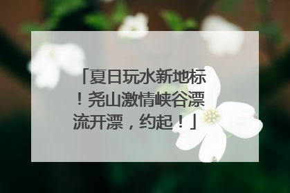 夏日玩水新地标！尧山激情峡谷漂流开漂，约起！