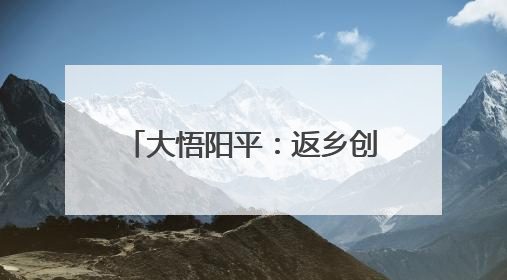 大悟阳平：返乡创办合作社，种出乡村振兴“金稻子”