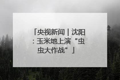 央视新闻｜沈阳：玉米地上演“虫虫大作战”