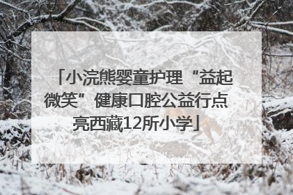 小浣熊婴童护理“益起微笑”健康口腔公益行点亮西藏12所小学
