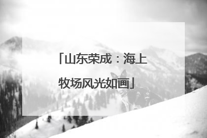 山东荣成：海上牧场风光如画