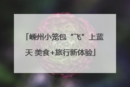 嵊州小笼包“飞”上蓝天 美食+旅行新体验