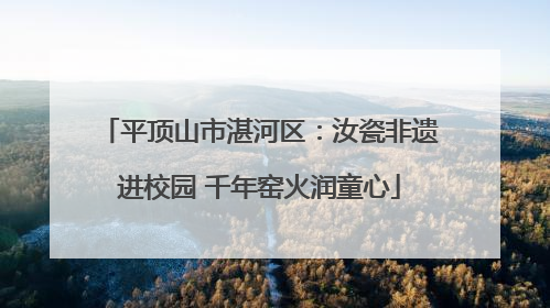 平顶山市湛河区：汝瓷非遗进校园 千年窑火润童心