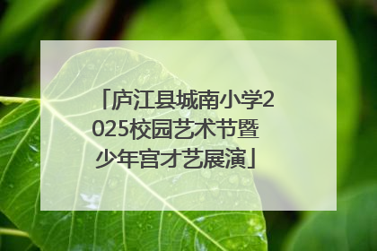 庐江县城南小学2025校园艺术节暨少年宫才艺展演
