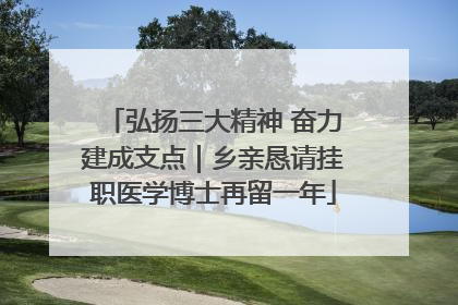 弘扬三大精神 奋力建成支点｜乡亲恳请挂职医学博士再留一年