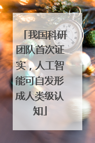 我国科研团队首次证实，人工智能可自发形成人类级认知