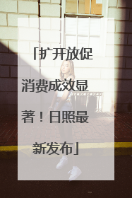 扩开放促消费成效显著！日照最新发布