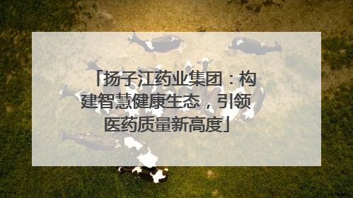 扬子江药业集团：构建智慧健康生态，引领医药质量新高度