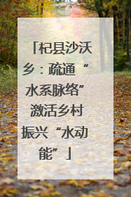 杞县沙沃乡：疏通“水系脉络” 激活乡村振兴“水动能”