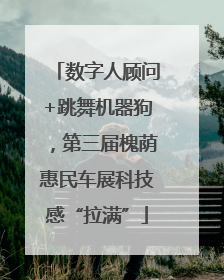 数字人顾问+跳舞机器狗，第三届槐荫惠民车展科技感“拉满”