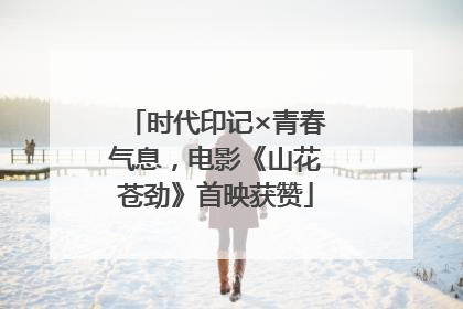 时代印记×青春气息，电影《山花苍劲》首映获赞