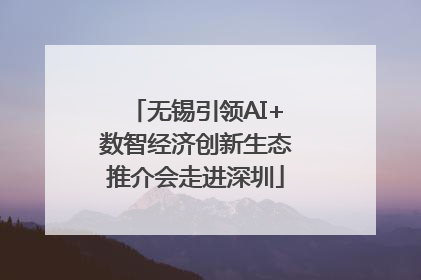无锡引领AI+数智经济创新生态推介会走进深圳