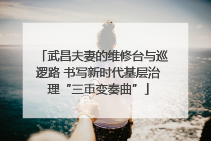 武昌夫妻的维修台与巡逻路 书写新时代基层治理“三重变奏曲”