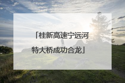 桂新高速宁远河特大桥成功合龙