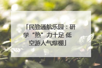 民勤通航乐园：研学“热”力十足 低空游人气爆棚
