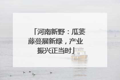 河南新野：瓜蒌藤蔓展新绿，产业振兴正当时
