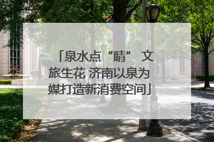 泉水点“睛” 文旅生花 济南以泉为媒打造新消费空间